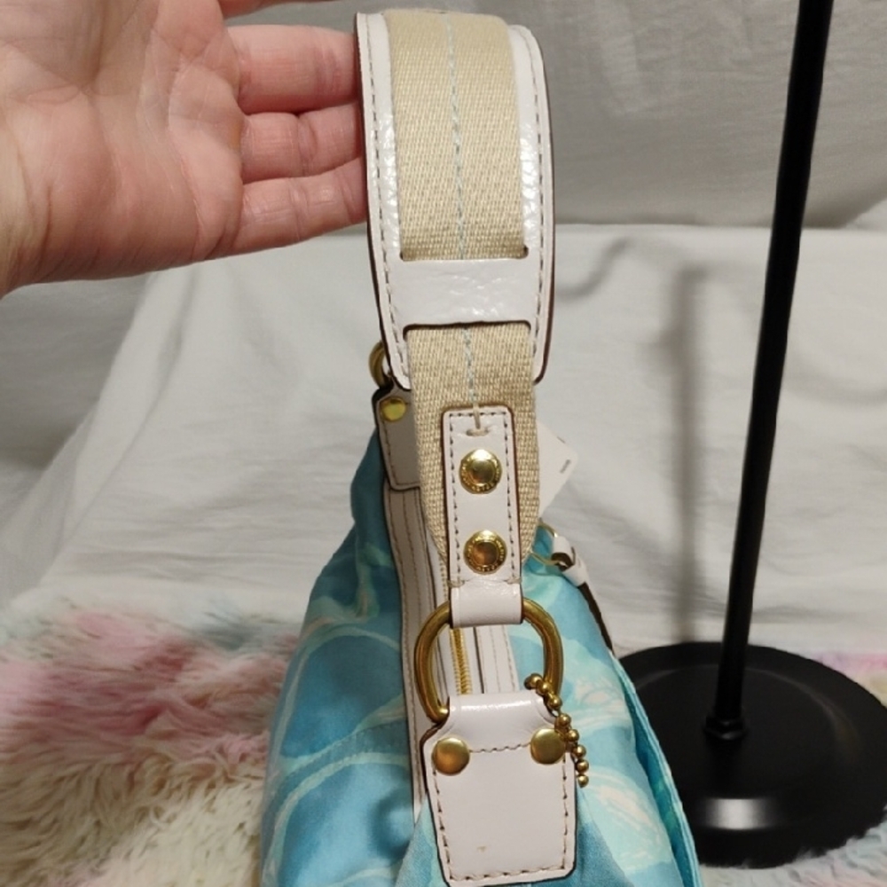 (#1) RARE! NWT Authentic Coach Hampton Weekend Collection Shoulder Bag - Picture 8 of 15
